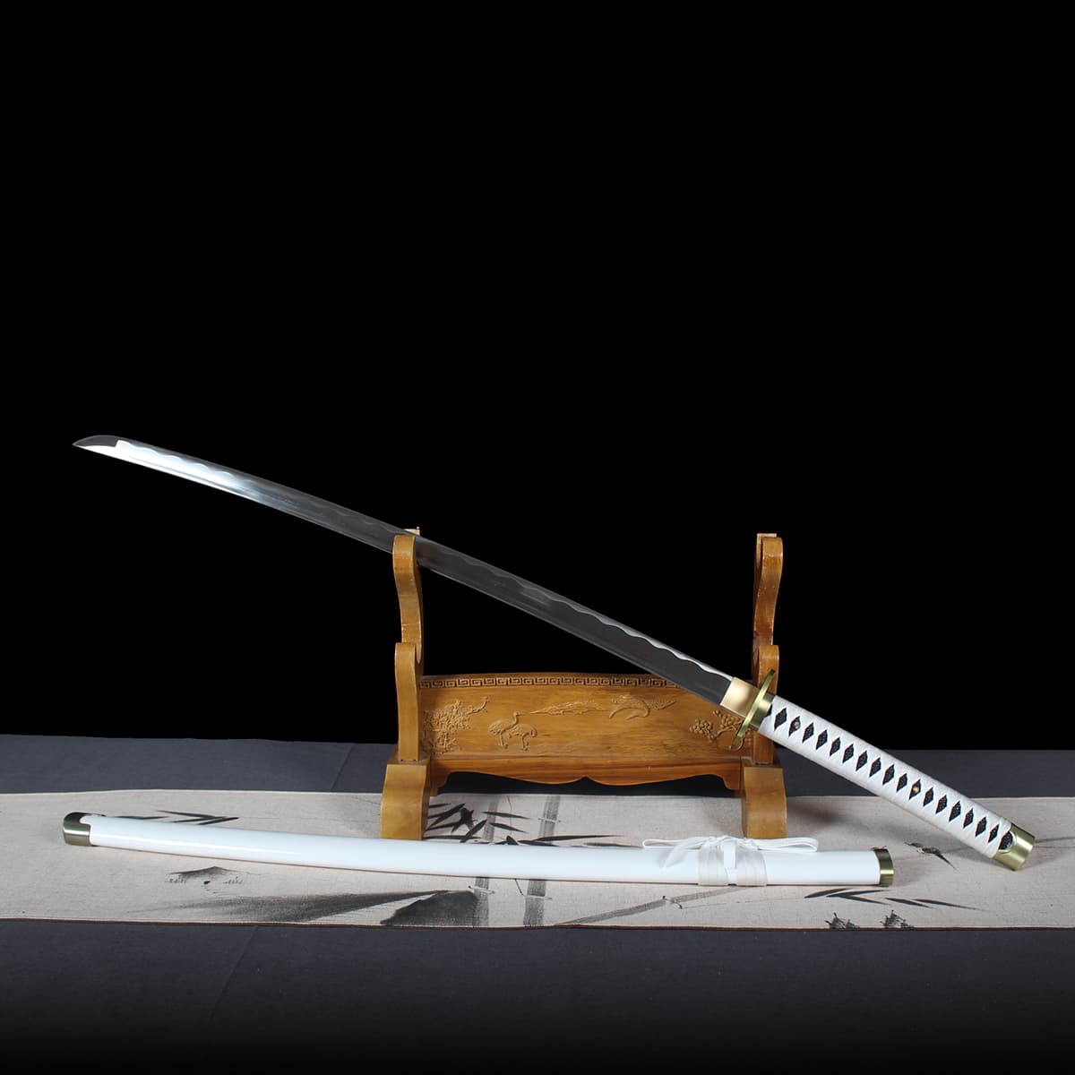 Lame en acier 1045 du katana japonais Wado Ichimonji, réplique haut de gamme de Zoro – Blade Bushido