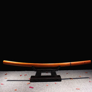 Katana japonais Shirasaya Ghost Dog avec fourreau en bois de rose, lame acier carbone 1045.